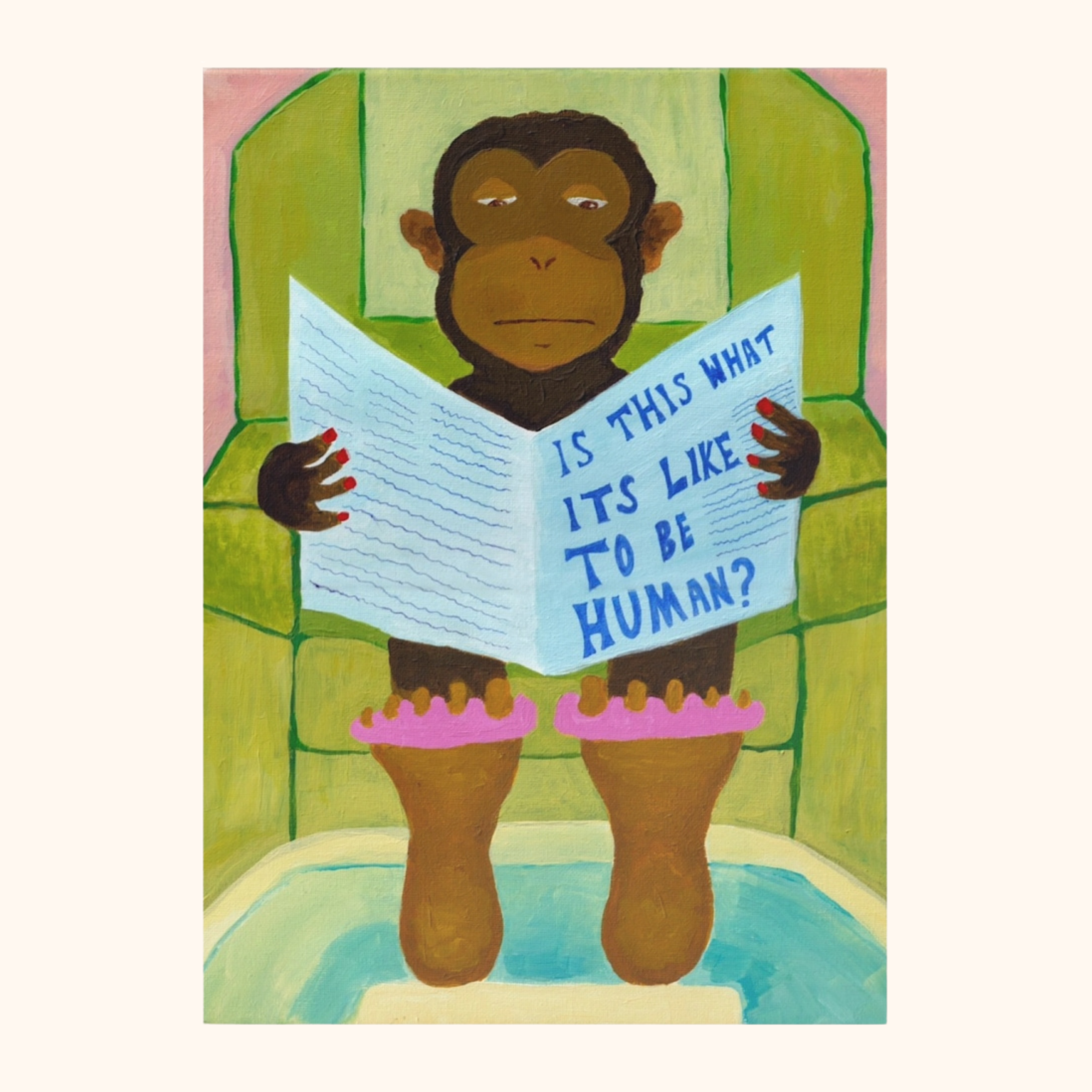Is This What It’s Like to Be Human? Post card