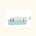 Shark in the Swimming Pool Postcard