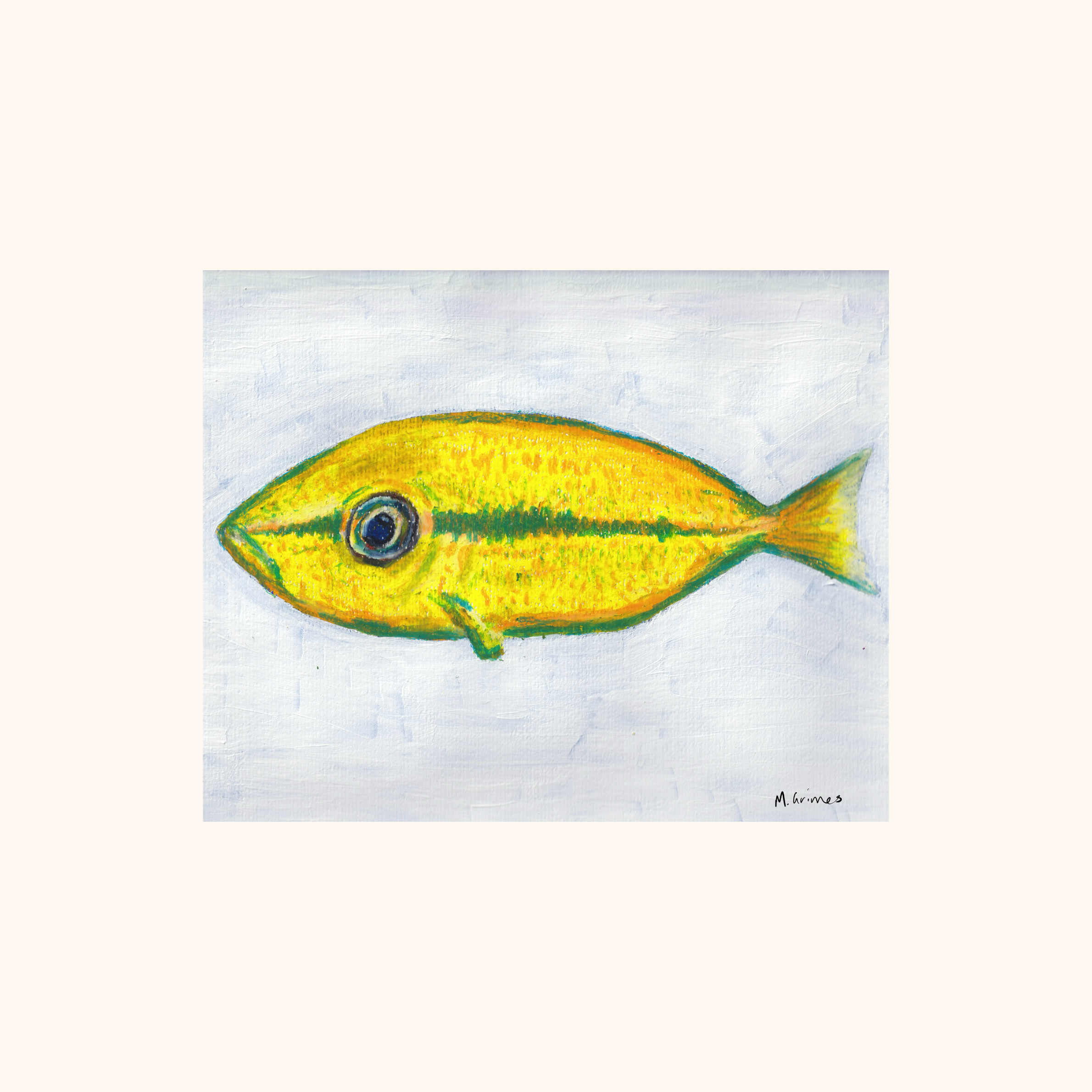 Yellow Fish Print